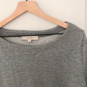 LOFT - Grey scoop neck sweater